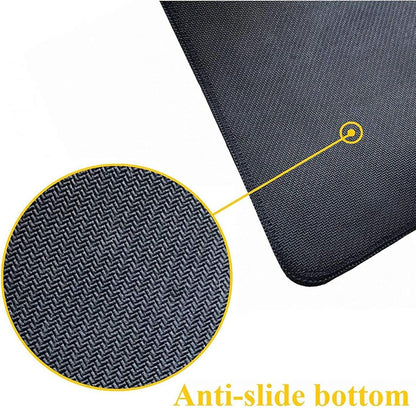 Japanese Wave and Koi Gaming Mouse Pad XL, Extended Large Full Desk Mousepad 31.5 X 11.8 Inch, Big Mouse Pad with Stitched Edge, Non-Slip Long Computer Keyboard Mat for Office & Home by