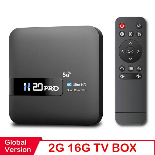 H20PRO Smart TV Box Wifi6 Android 10 6K 4K Media Player
