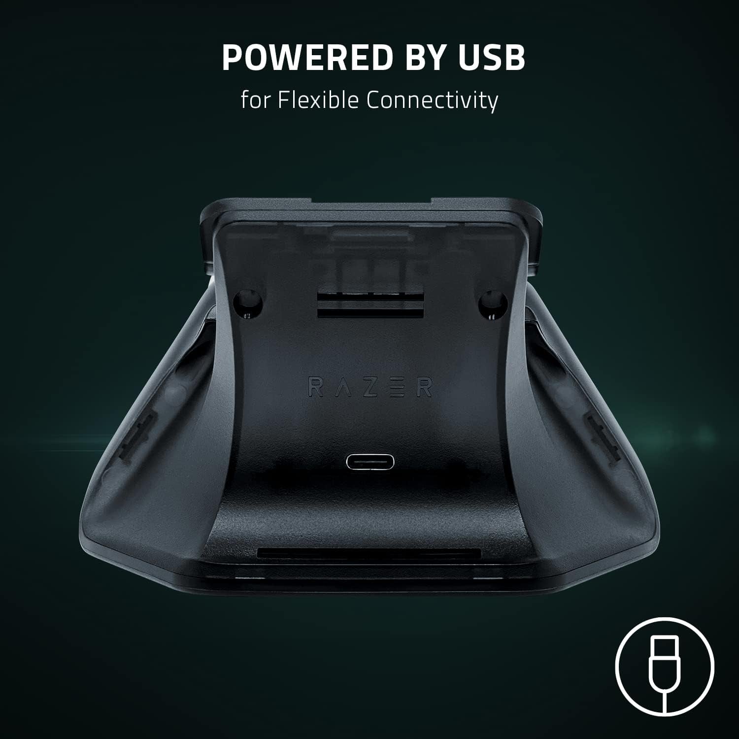Universal Quick Charging Stand for Xbox Series X|S: Magnetic Secure Charging - Perfectly Matches 20Th Anniversary Xbox Wireless Controller - USB Powered (Controller Sold Separately)