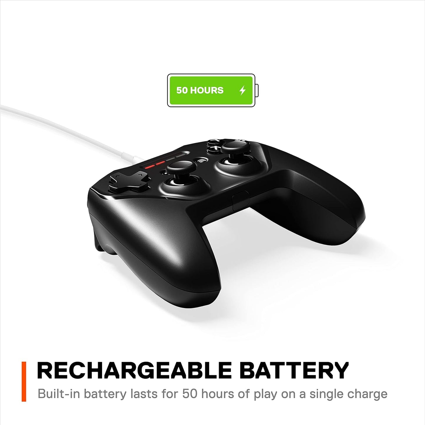 Nimbus+ Bluetooth Mobile Gaming Controller with Iphone Mount, 50+ Hour Battery Life, Apple Licensed, Made for Ios, Ipados, Tvos