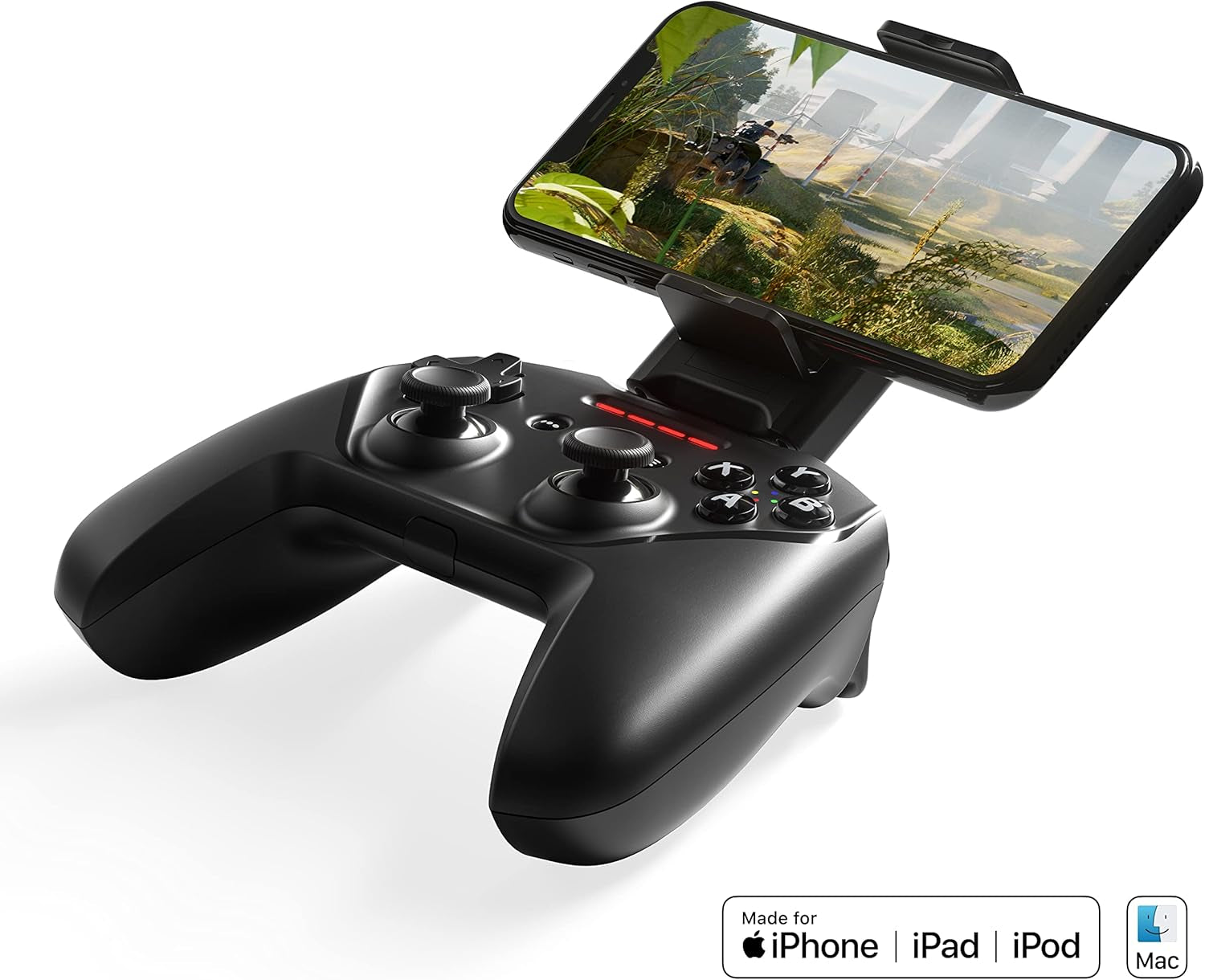 Nimbus+ Bluetooth Mobile Gaming Controller with Iphone Mount, 50+ Hour Battery Life, Apple Licensed, Made for Ios, Ipados, Tvos