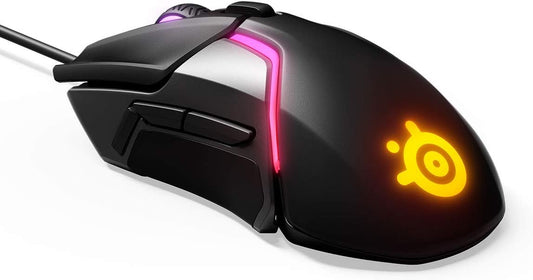 Rival 600 Gaming Mouse - 12,000 CPI Truemove3Plus Dual Optical Sensor - 0.5 Lift-Off Distance - Weight System - RGB Lighting,Black