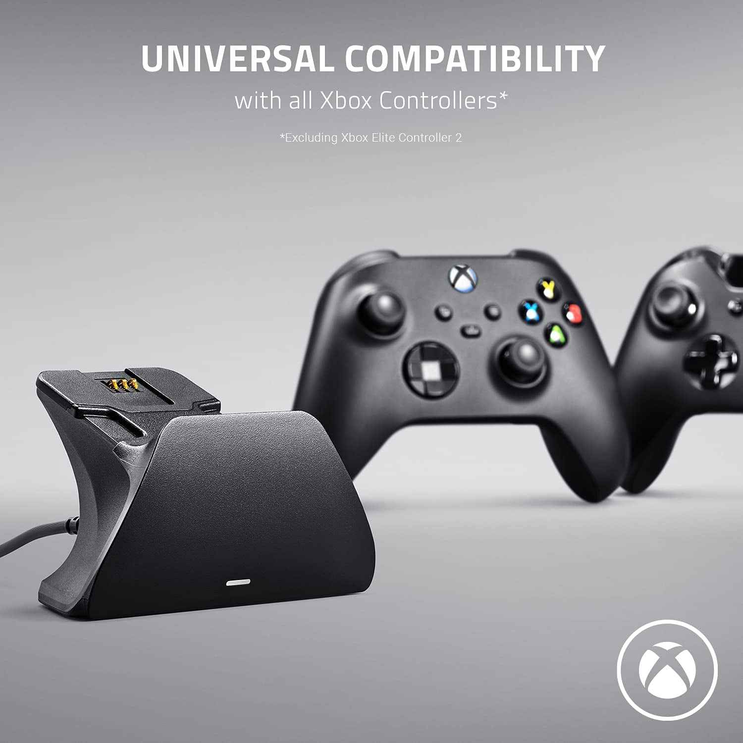 Universal Quick Charging Stand for Xbox Series X|S: Magnetic Secure Charging - Perfectly Matches 20Th Anniversary Xbox Wireless Controller - USB Powered (Controller Sold Separately)