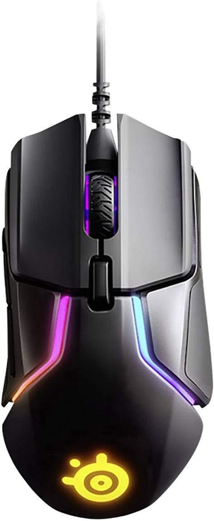 Rival 600 Gaming Mouse - 12,000 CPI Truemove3Plus Dual Optical Sensor - 0.5 Lift-Off Distance - Weight System - RGB Lighting,Black