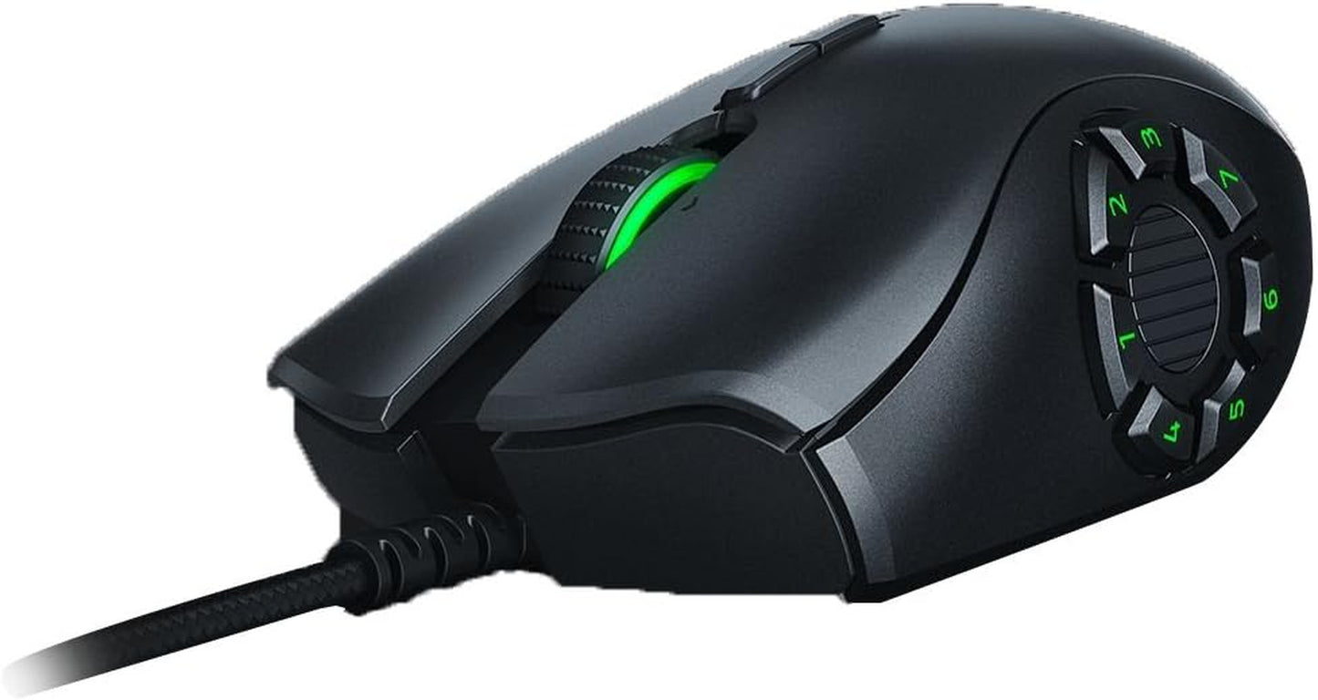 Naga Trinity Gaming Mouse: 16,000 DPI Optical Sensor - Chroma RGB Lighting - Interchangeable Side Plate W/ 2, 7, 12 Button Configurations - Mechanical Switches