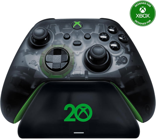 Universal Quick Charging Stand for Xbox Series X|S: Magnetic Secure Charging - Perfectly Matches 20Th Anniversary Xbox Wireless Controller - USB Powered (Controller Sold Separately)